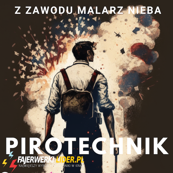 STICKER  "ZAWÓD MALARZ NIEBA PIROTECHNIK" W6