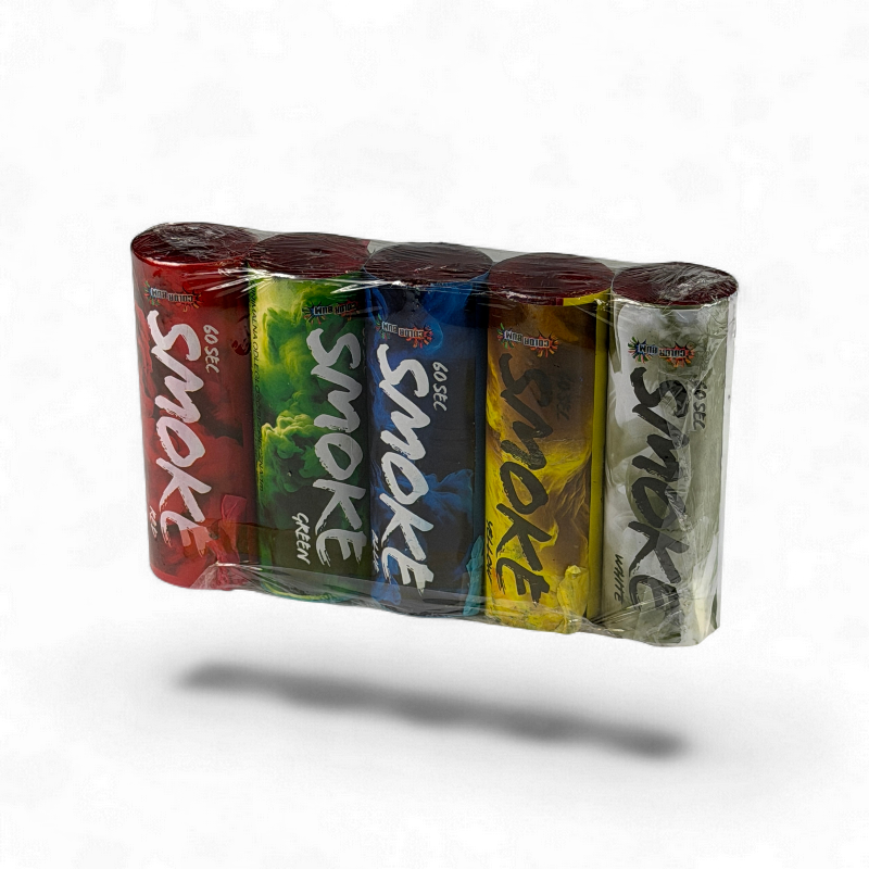 ZESTAW DYMÓW 5 KOLORÓW 60 SEKUND