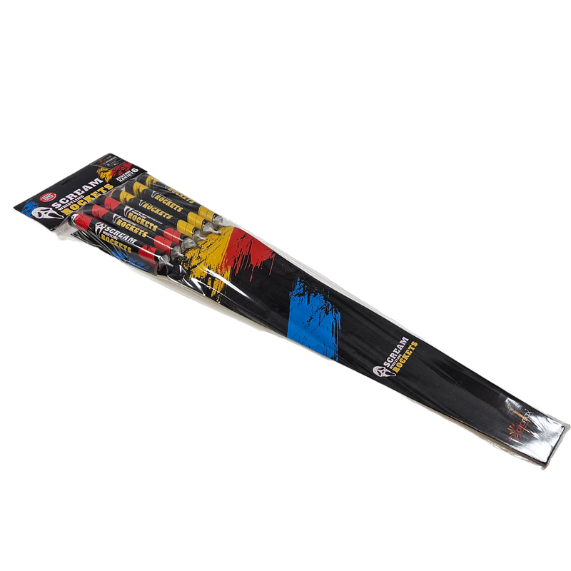 SCREAM WHISTLING ROCKETS 6PCS  PXR226