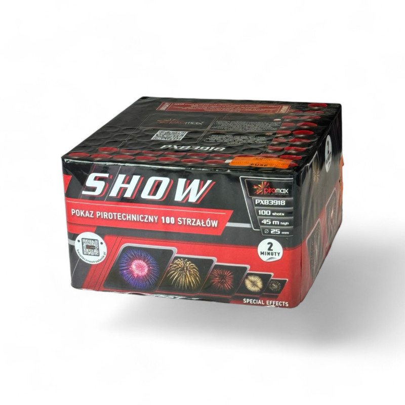 PYRO SHOW 2 MIN ES  SHOW 100 SHOTS PXB3918