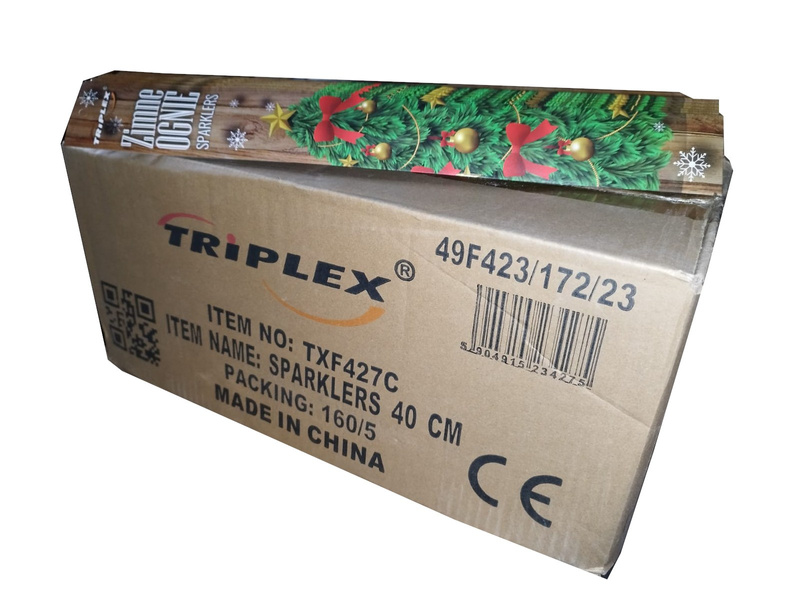 ZIMNE OGNIE 40CM 160 OPAKOWAŃ PO 5  SZTUK TXF427C TRIPLEX