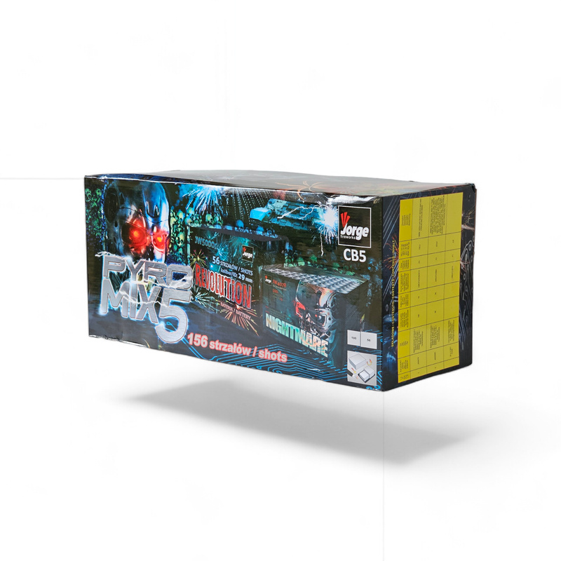 PYRO MIX 5 156 SHOTS  20MM CB5