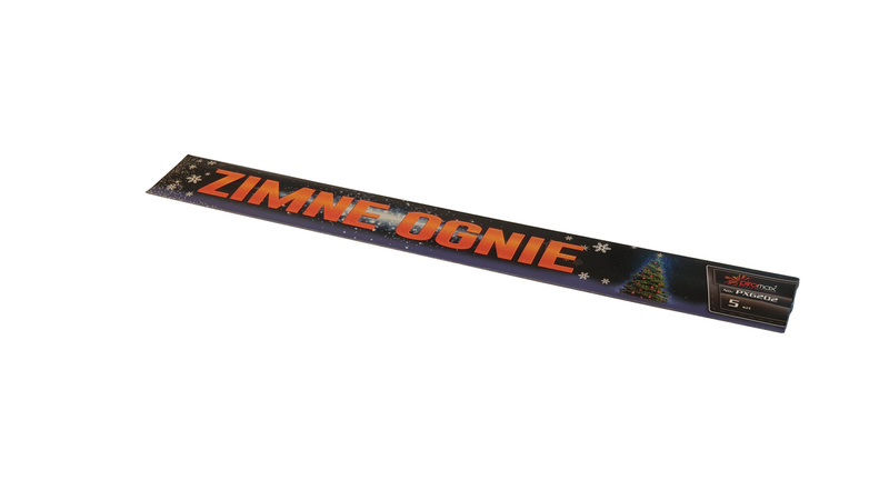 ZIMNE OGNIE SREBRNE 40CM 5 SZTUK PXG202